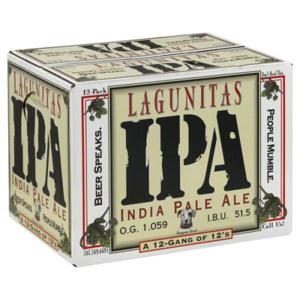 Lagunitas IPA Beer  12/12 oz bottles