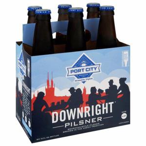 Port City Downright Pilsner Beer  6/12 oz bottles