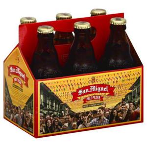 San Miguel Beer, Pale Pilsen 6/11.2 oz bottles