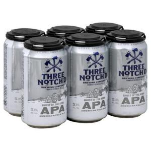 Three Notch'd Leave Your Mark Beer, Ghost of the  6/12 oz cans