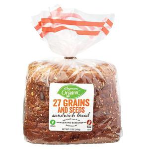 Wegmans Organic 27 Grains and Seeds Sandwich Bread, Half Loaf