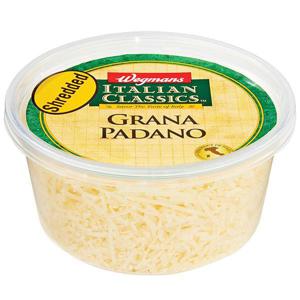 Wegmans Italian Classics Grana Padano Cheese- Shredded