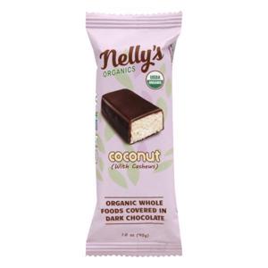 NELLY'S ORGANICS Bars, Organic, Coconut, with Cashews