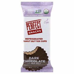 Perfect Snacks Peanut Butter Cups, Refrigerated, Dark Chocolate with Sea Salt