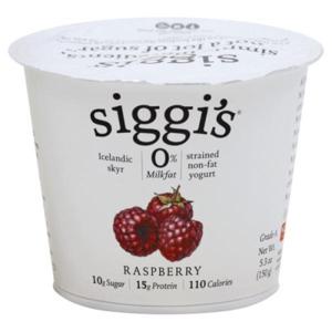 Siggi's Yogurt, Non-Fat, Raspberry, Strained