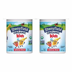 Stonyfield Organic Yogurt, Whole Milk, Organic, Strawberry Banana, Kids