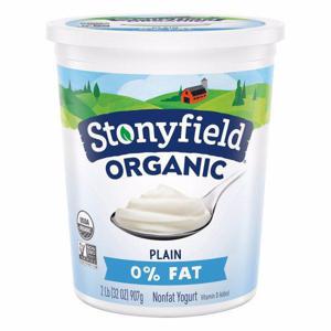 Stonyfield Organic Yogurt, Nonfat, Plain