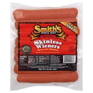 Smith's Wieners, Skinless, Bun Size