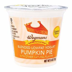 Wegmans Blended Lowfat Yogurt, Pumpkin Pie