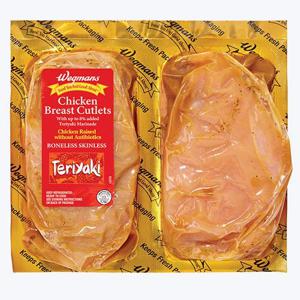 Wegmans Teriyaki Marinated Chicken Breast Cutlet