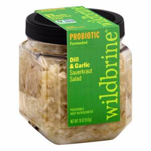 Wildbrine Sauerkraut Salad, Dill & Garlic, Probiotic