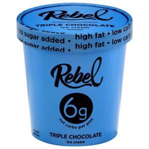 REBEL Ice Cream, Triple Chocolate