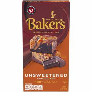 Baker's Premium Unsweetened Chocolate Baking Bar