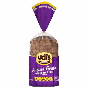 Udi's Bread, Gluten Free, Omega Flax & Fiber, Ancient Grain