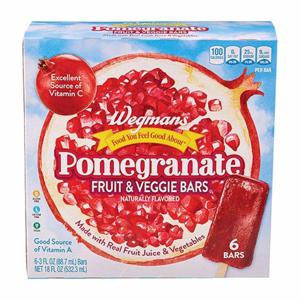 Wegmans Pomegranate Fruit & Veggie Bars