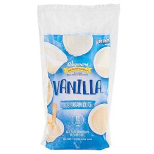 Wegmans  Vanilla Ice Cream Cups, 12 Pack