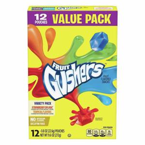 Fruit Gushers Fruit Flavored Snacks, Strawberry Splash/Tropical Flavors, Variety Pack, Value Pack