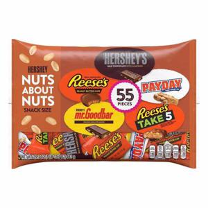 Hershey Candy Bars, Assorted, Nuts About Nuts, Snack Size