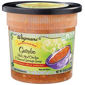 Wegmans Gumbo White Meat Chicken & Uncured Sausage Soup