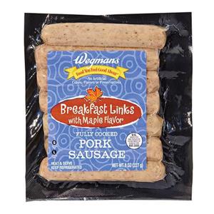 Wegmans Pork Breakfast Link Sausage with Maple Flavor