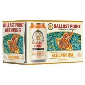 Ballast Point Sculpin Beer  6/12 oz cans