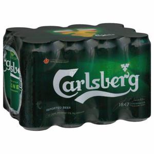 Carlsberg Beer, Premium, Pilsner 12/16.9 oz cans