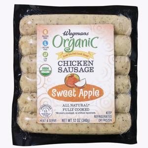 Wegmans Organic Sweet Apple Chicken Sausage