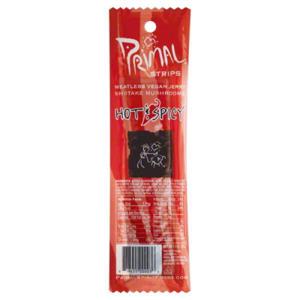 Primal Meatless Jerky Strips, Vegan, Shiitake Mushrooms, Hot & Spicy