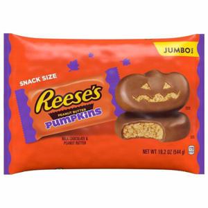 Reese's Peanut Butter Pumpkins, Milk Chocolate, Snack Size, Jumbo Bag