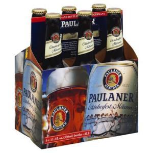 Paulaner Beer, Ale, Oktoberfest Marzen 6/11.2 oz bottles