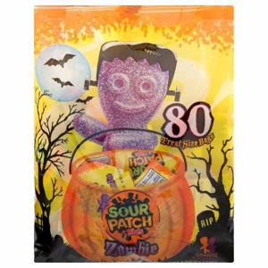 Sour Patch Kids Candy, Orange & Purple, Zombie, Treat Size