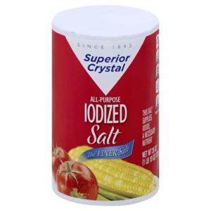 Superior Crystal Salt, All-Purpose, Iodized