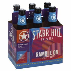 Starr Hill Beer, Juicy IPA, Ramble On 6/12 oz bottles