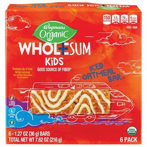 Wegmans Organic Wholesum Kids Iced Oatmeal Bars, 6 Pack