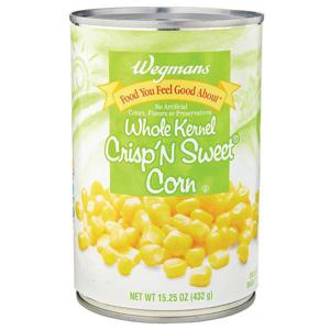 Wegmans Whole Kernel Crisp'N Sweet Corn, Canned