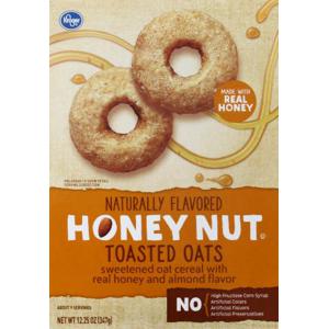 Kroger® Honey Nut Toasted Oats Cereal, 12.25 oz