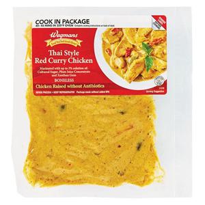 Wegmans Thai Style Red Curry Boneless Chicken, Oven Safe