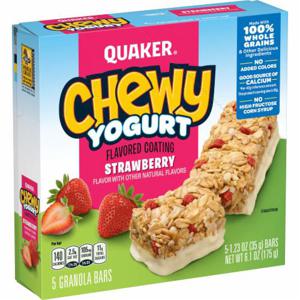 Quaker Chewy Yogurt Strawberry Granola Bars, 5 ct / 1.23 oz