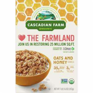 Cascadian Farm Organic Oats & Honey Granola Cereal, 16 oz