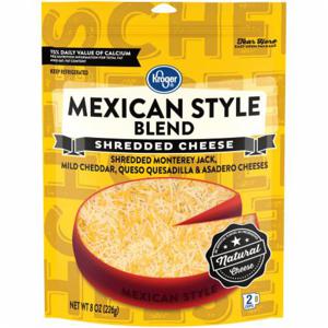 Kroger® Shredded Mexican Style Cheese Blend, 8 oz