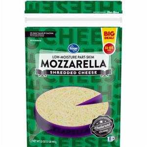 Kroger® Shredded Low-Moisture Mozzarella Cheese, 32 oz