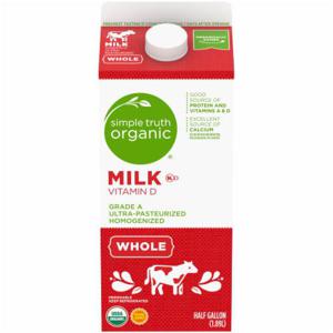 Simple Truth Organic® Whole Milk, 1/2 gal