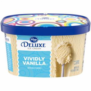 Kroger® Deluxe Vividly Vanilla Ice Cream, 48 fl oz