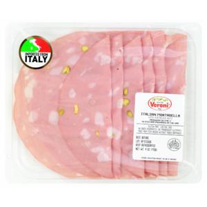 Veroni Italy Italian Mortadella with Pistachio Nuts, 4 oz