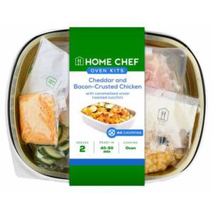 Home Chef Oven Kit White Cheddar and Bacon-Crusted Chicken with Caramelized Onion Roasted Zucchini, 29 oz