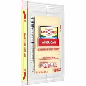 Land O' Lakes White Deli American Thin Cheese Slices, 10 ct / 8 oz