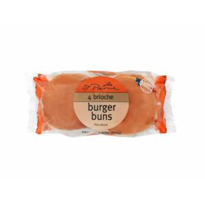 St Pierre Brioche Hamburger Buns, 7 oz