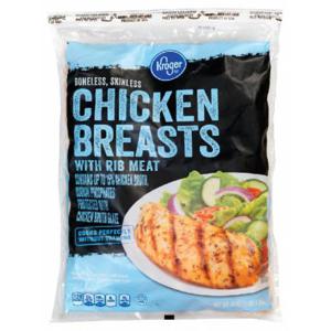 Kroger® Boneless Skinless Chicken Breasts with Rib Meat, 3 lb