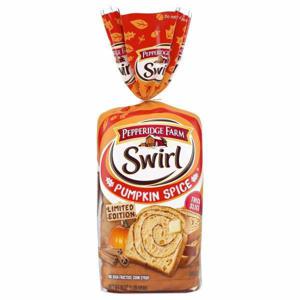 Swirl Bread, Pumpkin Spice, Thick Slice