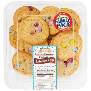 Wegmans Mega-Chunk Rainbow Chip Cookies, FAMILY PACK